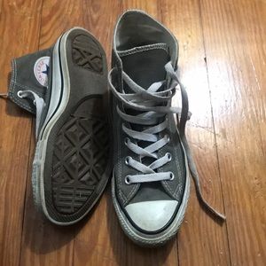Grey High top converse